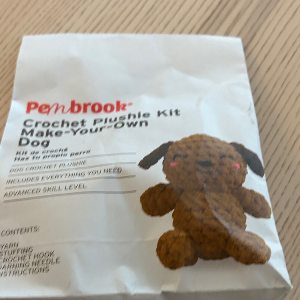 Pembroke Brown Crochet Plushie Kit